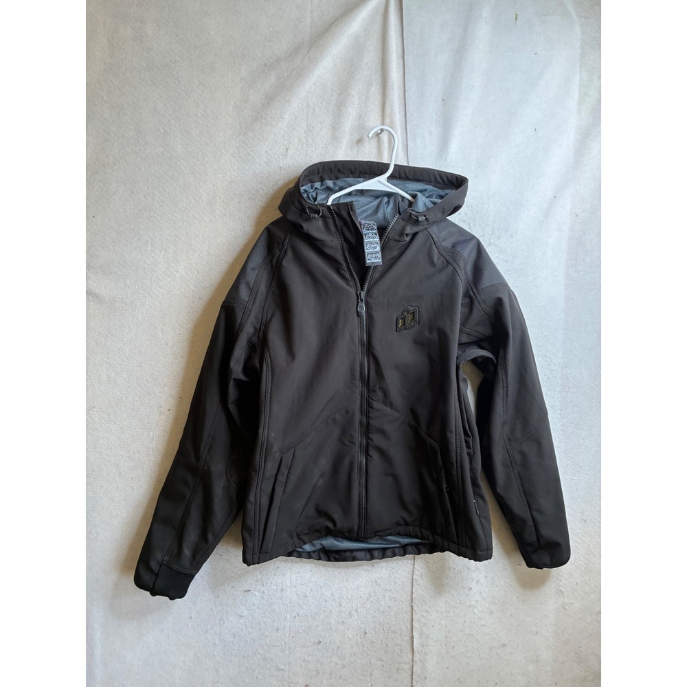 Icon Merc Stealth Motorcycle Jacket Black Softshell D3O Armor Mens Large